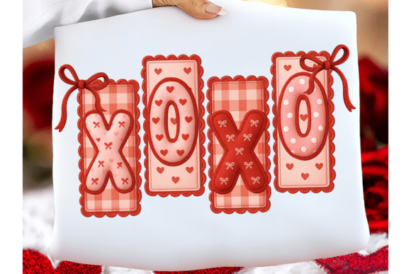 Download XOXO Patchwork Valentine PNG, Cute Bow - Cute Collection