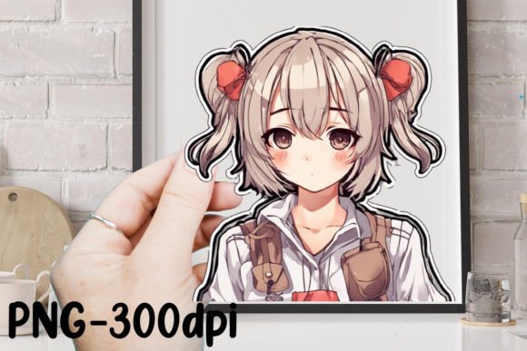 Download Cute Anime Girl Sticker Sublimation - Cute Collection