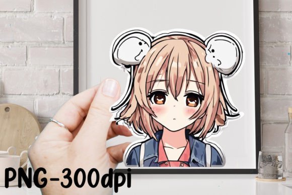 Download Cute Anime Girl Sticker Sublimation - Cute Collection