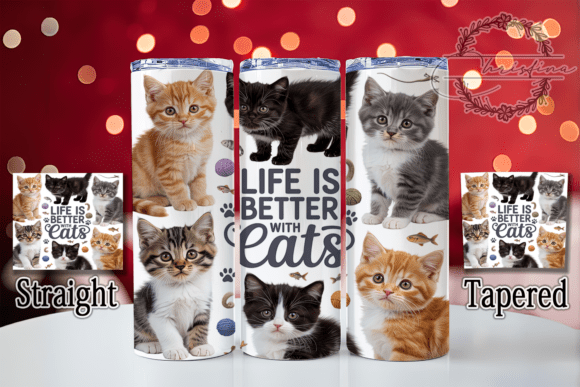 Download Cute Kitten Collage 20oz Tumbler - Cute Collection