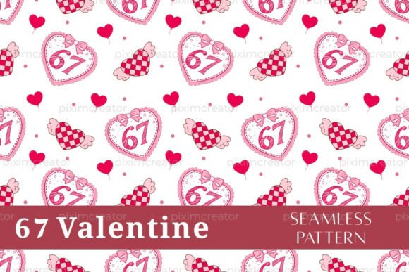 Download 67 Valentine Romantic Seamless Pattern - 67 valentine Collection