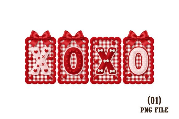 Download XOXO Patchwork Valentine PNG, Cute Bow - Cute Collection