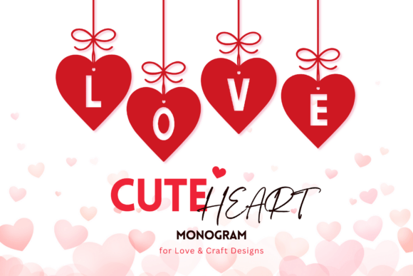 Download Cute Heart Monogram - Cute Collection