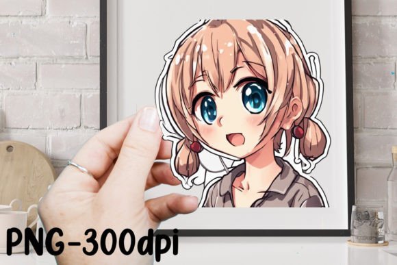 Download Cute Anime Girl Sticker Sublimation - Cute Collection
