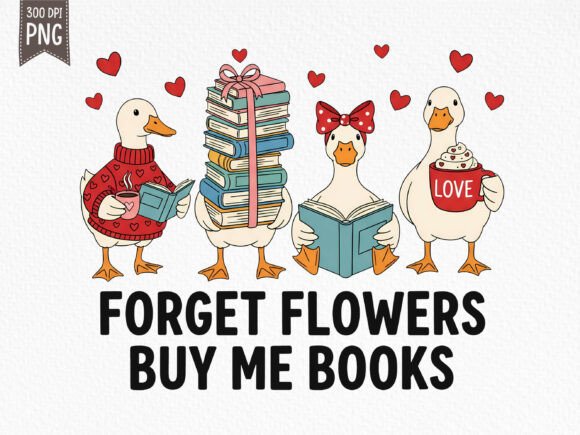 Download Cute Duck Book Lover Valentine PNG - Cute Collection