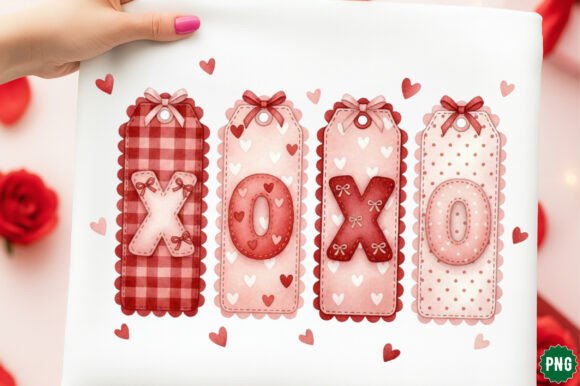 Download XOXO Patchwork Valentine PNG, Cute Bow - Cute Collection