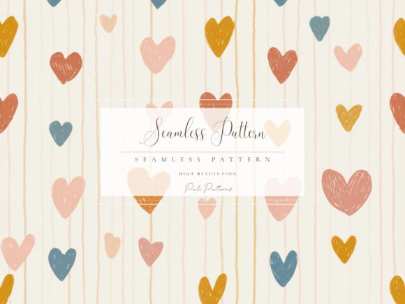 Download Cute Hearts Seamless Pattern PNG for Kids and Valentine Crafts - Cute Collection