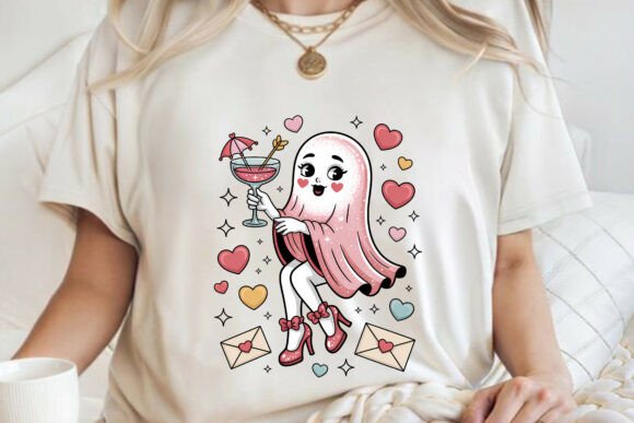 Download Cute Ghost Valentine PNG Halloween Shirt - Cute Collection