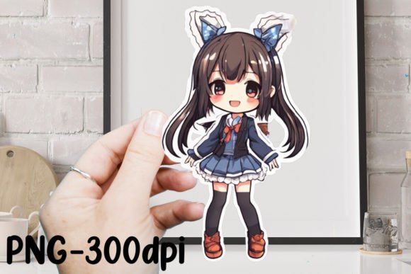 Download Cute Anime Girl Sticker Sublimation - Cute Collection