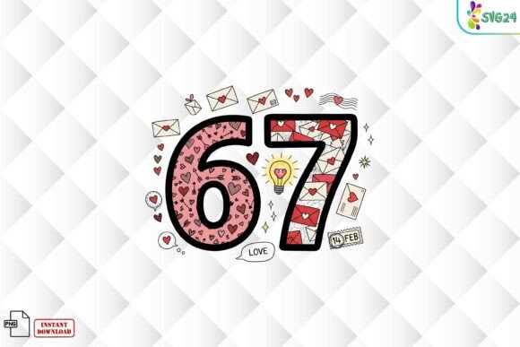 Download 67 Valentine Love Number PNG - 67 valentine Collection